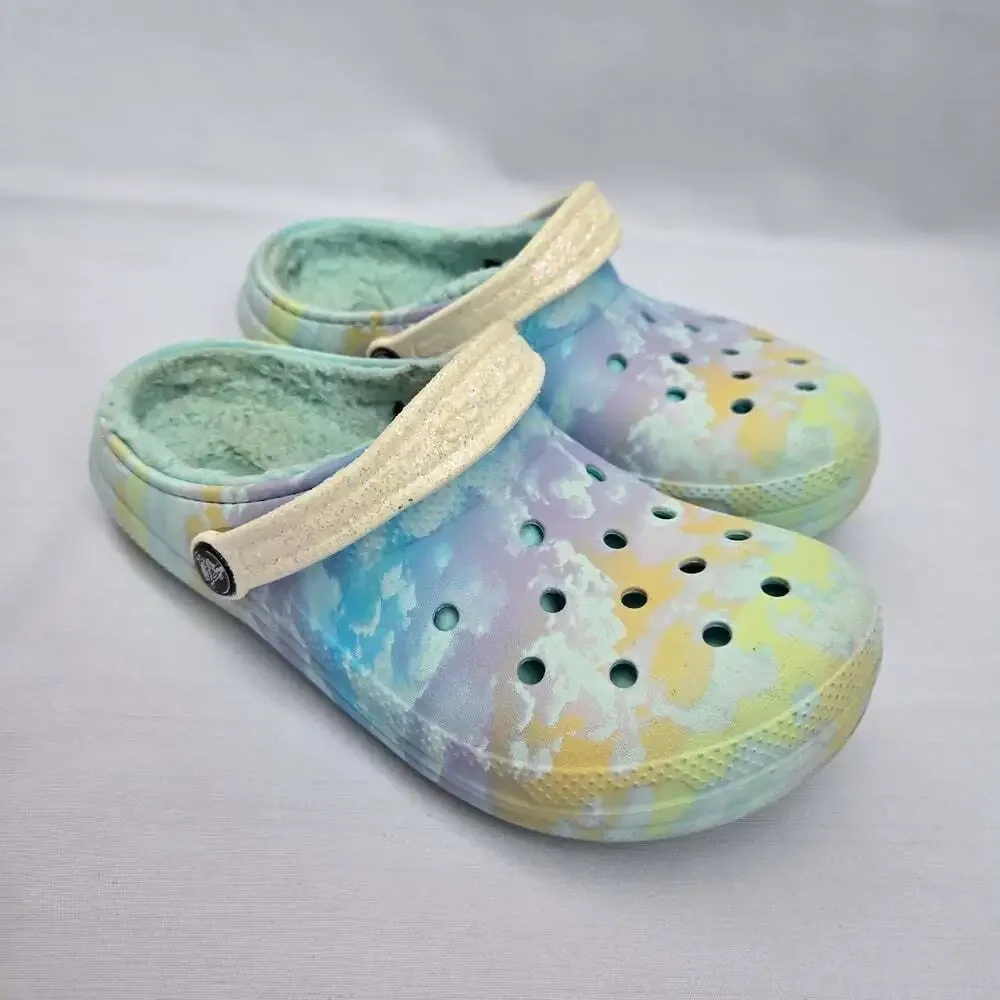 Crocs Kids Multicolor Lined Clog Sandals J4